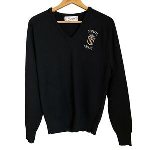 Carmel Men’s Servite Friars Logo V-neck Sweater Size M